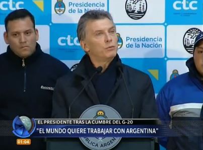 Macri: "El mundo quiere trabajar con Argentina"