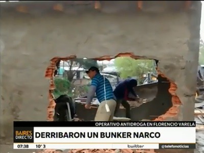 Secuestraron 1200 dosis de paco y derriban un bunker narco en Florencio Varela