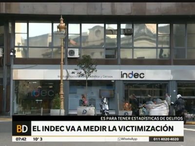 El INDEC hará una medición de delitos