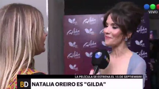 Telefe Noticias en la avant-premiere de "Gilda, la película"