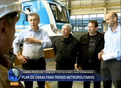 Macri presentó el plan de obras para la red metropolitana de trenes