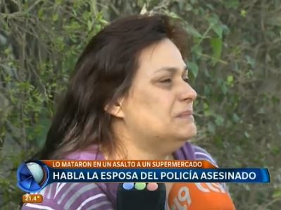 Viuda del policía muerto en Longchamps: "Era un hombre ejemplar"