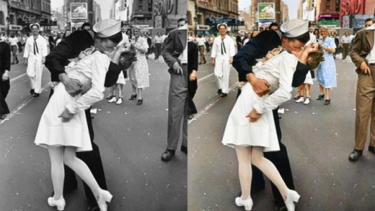 Murió la mujer del beso icónico de la Segunda Guerra Mundial