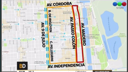 Hasta el jueves habrá cortes en el centro por el Foro de Inversión
