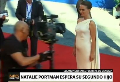 Natalie Portman mostró su incipiente segundo embarazo