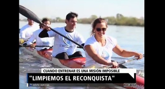 Deportistas olímpicos se unen en una campaña para recuperar el río Reconquista