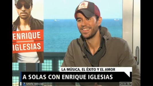 Telefe Noticias, a solas con Enrique Iglesias