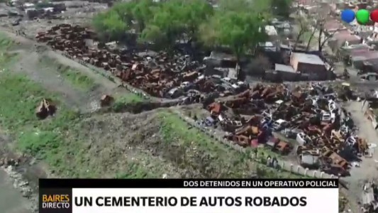 Allanaron un cementerio de autos robados