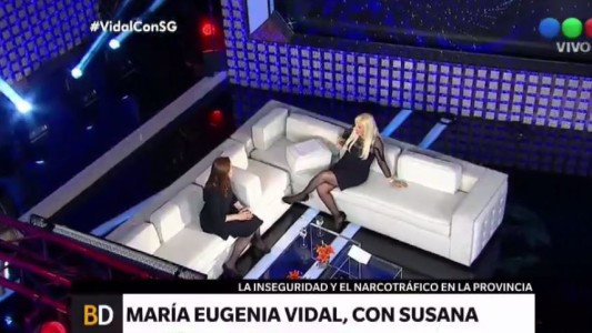Vidal con Susana Giménez: "Hay un sector de la policía que convive con el delito"