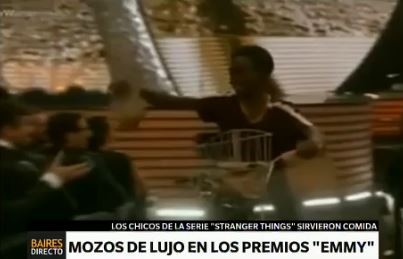 Mozos de lujo en los premios Emmy