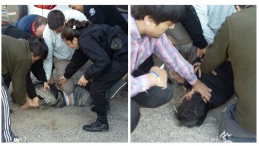 Lo sorprendieron intentando robar un auto, lo golpearon y lo entregaron la Policía