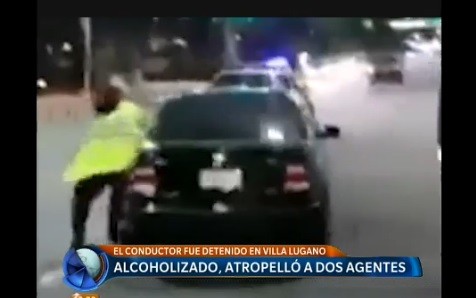Alcoholizado, atropelló a dos agentes de tránsito pero está libre