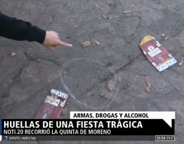 Las huellas de una fiesta trágica
