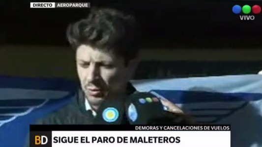 Delegado de Personal Aeronáutico: "Esperamos mesa de diálogo para levantar el paro de maleteros"