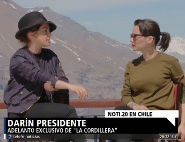 Noti.20 en Chile con Darín "Presidente"