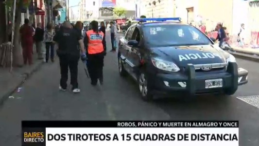 Tiroteo en Almagro: un delincuente muerto