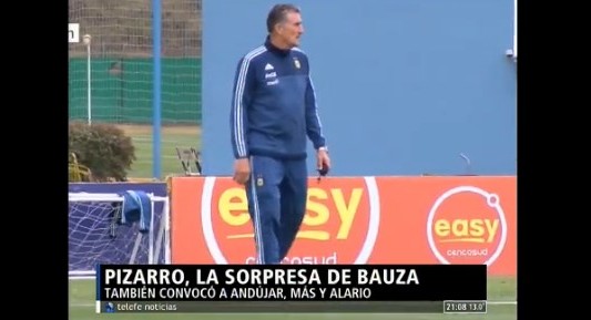 Pizarro, la sorpresa de Bauza