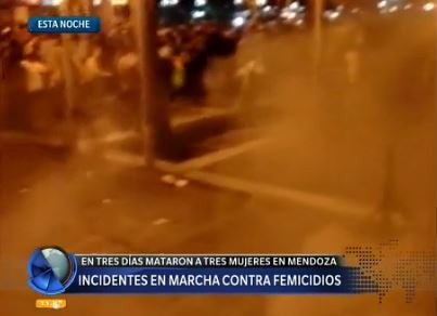 Mendoza: Marcha contra femicidios terminó con incidentes