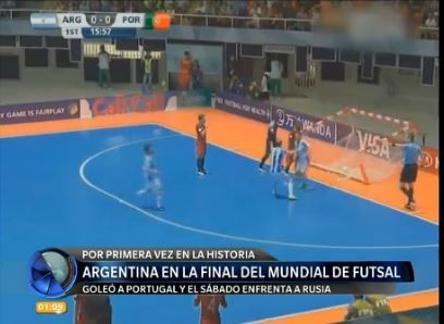 Argentina, en la final del Mundial de Futsal