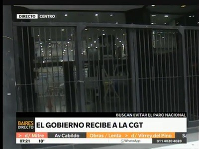 La cúpula de la CGT se reúne con el gobierno