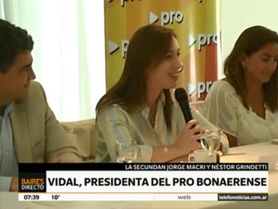 Asumió María Eugenia Vidal la conducción del PRO bonaerense