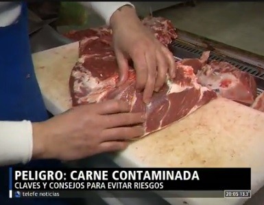Peligro: carne contaminada