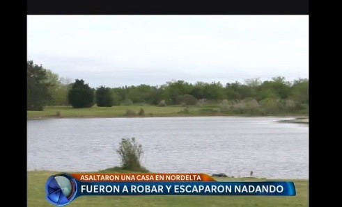 Nordelta: entraron a robar a una casa, pero los atraparon cuando escapaban nadando