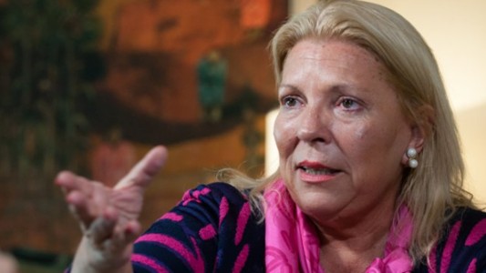Carrió fue sometida a una angioplastía y le colocaron dos stents