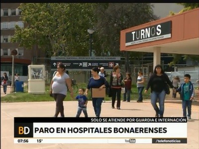 Paro en hospitales bonaerenses
