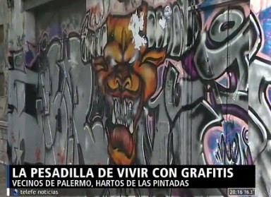 La pesadilla de vivir con grafitis