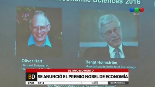 Premio Nobel de Economía para Oliver Hart y Bengt Holmström