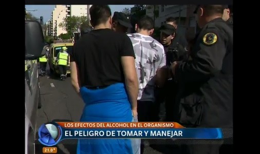 El peligro de tomar y manejar