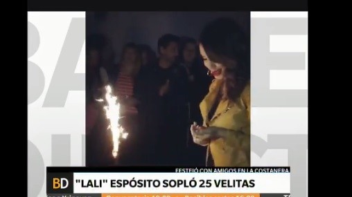 "Lali" Espósito sopló 25 velitas