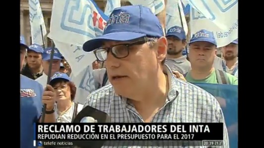 Reclamo de trabajadores del INTA
