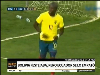 Bolivia festejaba en La Paz, pero Ecuador se lo empató: 2 a 2