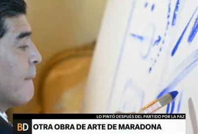 Otra obra de arte de Maradona