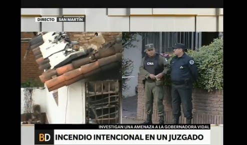 "Nunca habíamos vivido algo así", dijo el fiscal que investiga el incendio en un tribunal y las amenazas a Vidal