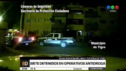 Siete detenidos en operativos antidrogas en Tigre