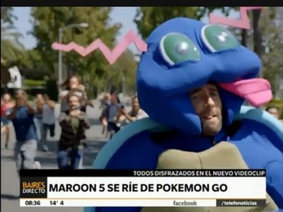 Maroon 5 se ríe de Pokemon Go
