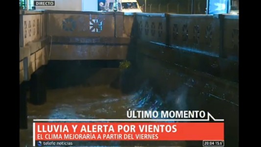 Lluvia y alerta por vientos