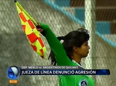 Una jueza de línea denunció la agresión de un jugador