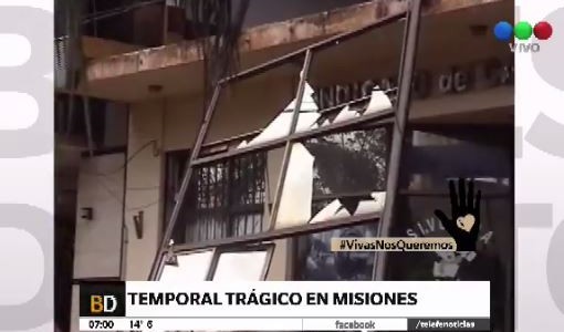 Temporal en Posadas con 200 evacuados