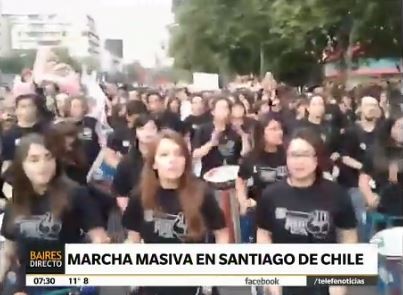En Uruguay, Chile y México también marcharon por #NiUnaMenos