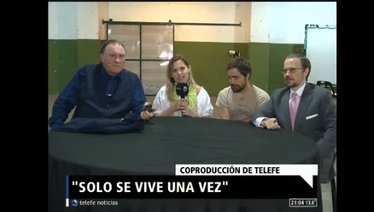"Sólo se vive una vez": Hablamos con Gérard Depardieu, Santiago Segura, Peter Lanzani y la China Suárez