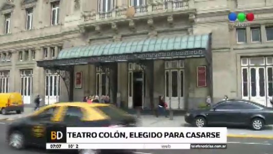 Los porteños eligieron al Colón para casarse