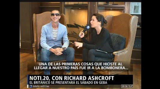 Richard Ashcroft es fanático de Boca y admira a Maradona