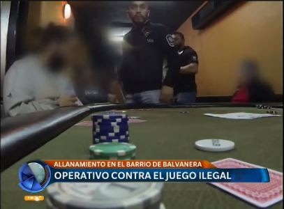Operativo contra el juego ilegal en Balvanera