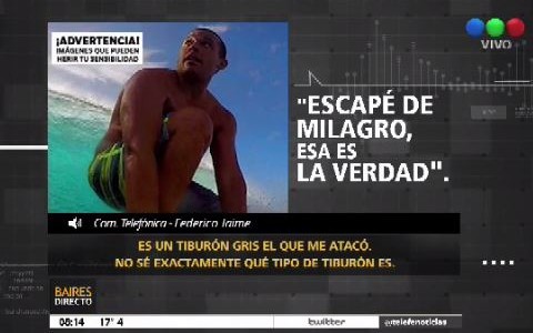 Un argentino fue atacado por un tiburón en Hawaii