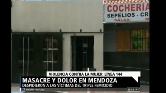Mendoza: despidieron a las víctimas del triple femicidio