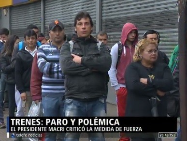 Trenes: paro y polémica